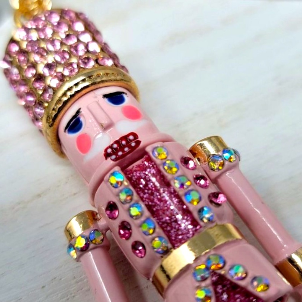 New Betsey Johnson Nutcracker Pendant Long Necklace - Picture 9 of 13